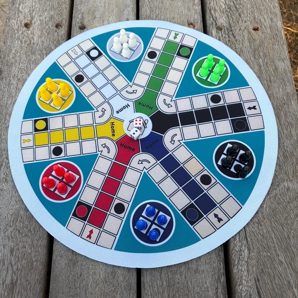 Board Game Ludo - LUDO Game Board 6-Player big size
